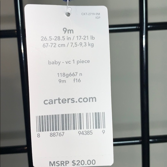 NWT Carter’s Sherpa Christmas Bodysuit Romper - Picture 7 of 7